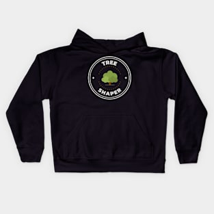 Tree shaper round logo Kids Hoodie